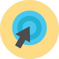 Call To Action Flat Circle Icon vector