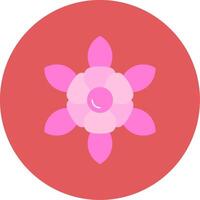 Daffodil Flat Circle Icon vector