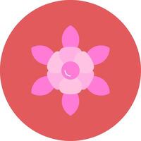 narciso plano circulo icono vector