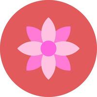 Dandelion Flat Circle Icon vector