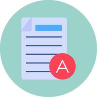 Grades Flat Circle Icon vector