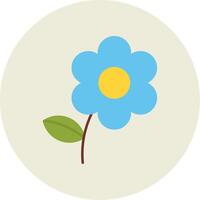 Bouquet Flat Circle Icon vector