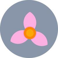 Bougainvillea Flat Circle Icon vector