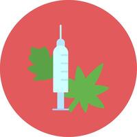 Medicine Flat Circle Icon vector