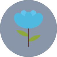 Iris Flat Circle Icon vector