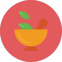 Grind Flat Circle Icon vector