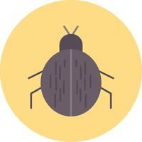 Beetle Flat Circle Icon vector