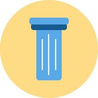 Pillar Flat Circle Icon vector