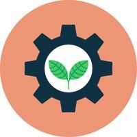 Ecology Flat Circle Icon vector