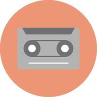 Cassette Flat Circle Icon vector