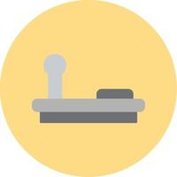 Joystick Flat Circle Icon vector