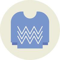 Jersey Flat Circle Icon vector