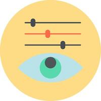 Color Adjustment Flat Circle Icon vector
