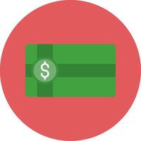 Payment Voucher Flat Circle Icon vector