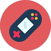 Game Console Flat Circle Icon vector