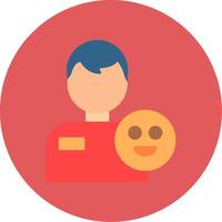 Patient Flat Circle Icon vector