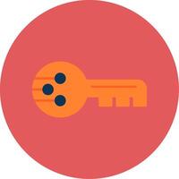 Cyber Security Flat Circle Icon vector