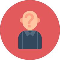 Suspect Flat Circle Icon vector