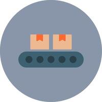 Conveyor Flat Circle Icon vector