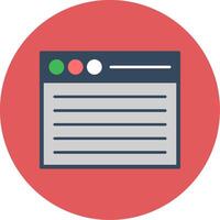 Web Flat Circle Icon vector