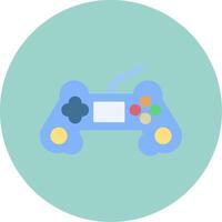 juego controlador plano circulo icono vector