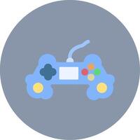 juego controlador plano circulo icono vector