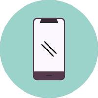 Smartphone Flat Circle Icon vector