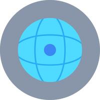 World Flat Circle Icon vector