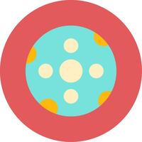 Big Moon Flat Circle Icon vector