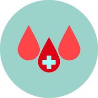 Blood Flat Circle Icon vector