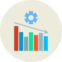Management Flat Circle Icon vector