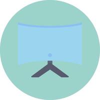 Computer Flat Circle Icon vector