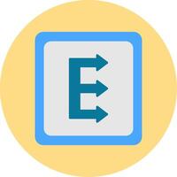 Three Arrows Flat Circle Icon vector