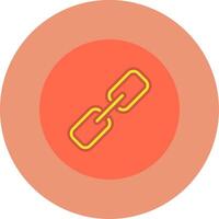 Link Flat Circle Icon vector
