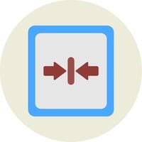 Minimize Flat Circle Icon vector