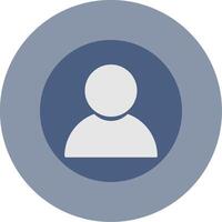 User Flat Circle Icon vector