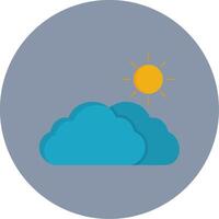 Day Flat Circle Icon vector