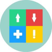 Flat Circle Icon vector