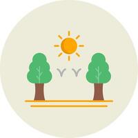Flat Circle Icon vector