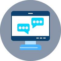 Flat Circle Icon vector