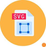 svg archivo formato largo circulo icono vector