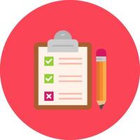 Task Long Circle Icon vector