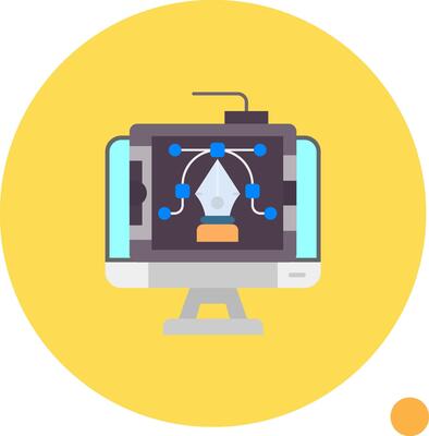 Graphic design Long Circle Icon