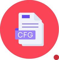 cfg largo circulo icono vector