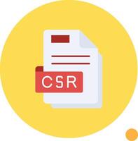 Csr Long Circle Icon vector