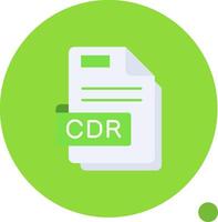 Cdr Long Circle Icon vector