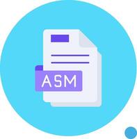 Asm Long Circle Icon vector