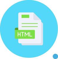 Html Long Circle Icon vector