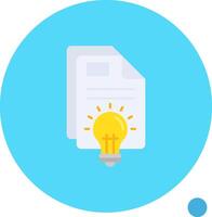 Idea Long Circle Icon vector