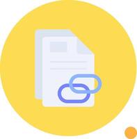 Link Long Circle Icon vector